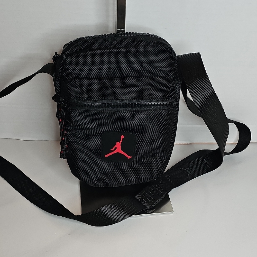 Jordan Black and Red Belt Bag